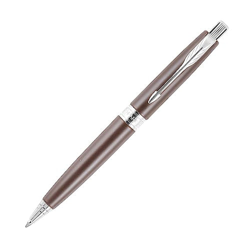 Parker Aster Matte Brown Chrome Trim Ball Pen