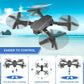 E88 Drone with 1080P Camera 2 Batteries One Key Take Off Land Altitude Hold Automatic Avoidance Obstacles 360° Flip With Aerial Photography Drone (Dual-Battery)