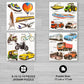 Ratna's Educational Transport Jigsaw Puzzle for Kids to Enhance Their Knowledge About Different Transport Vehicles This is a 8-10-12-14 Pieces Puzzle