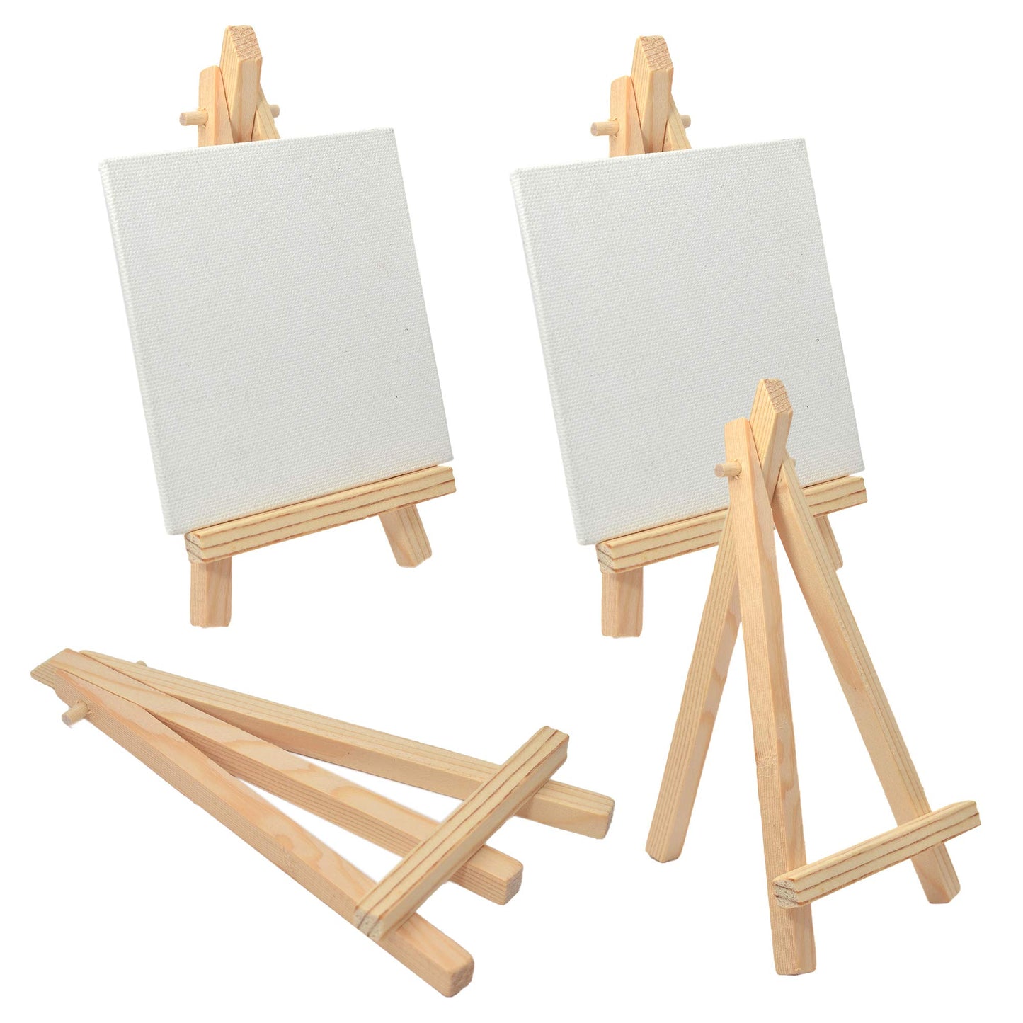 Mini Wooden Display Canvas With Stand 10 x 10 cm