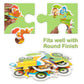 Ratna's Alphabet Express Educational Giant Floor Train Puzzle for Kids 2+ Years