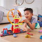 Hot Wheels City Super Loop Fire Station Playset, Track Set With 1 Toy Car