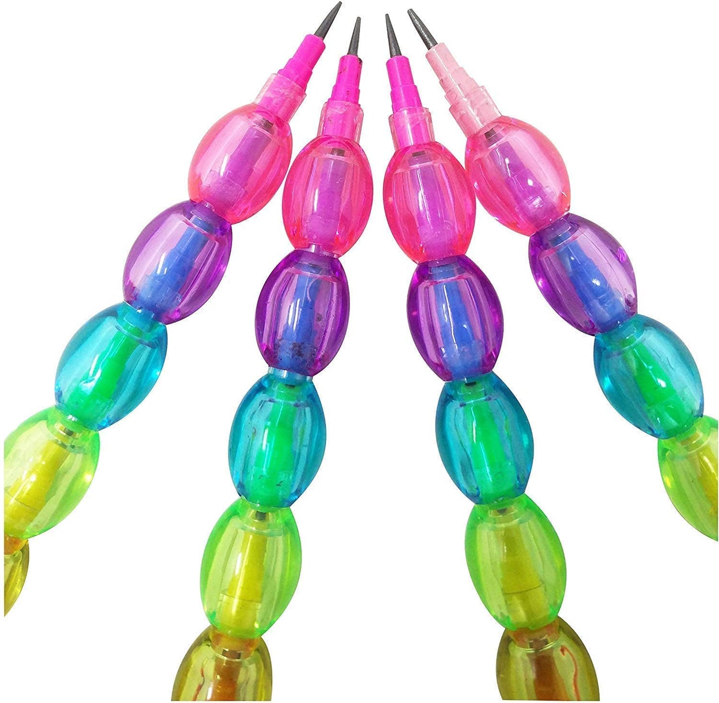 Pearls Moti Design Non-Sharpening Stacking Pencil for Kids, Birthday Party Return Gifts