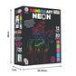 Ratna's RainbowArt Neon Colors Creative Coloring Kit with 20 Sheets and 12 Sketch Pens, 35x27.5cm Sheets - Creative Coloring Fun for All Ages