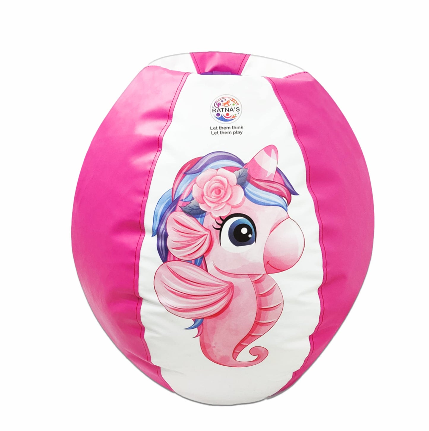 Ratna's Unicorn Bean Bag Light Weight, Durable, Washable Chair for Kids | Medium Size Zipper Beanbag Extra Soft Cover | A Cool Way to Relax for Kids