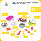 Sunny 14 pieces Open House kitchen set Mini Stainless Steel & Plastic Utensils | A perfect role play kitchen set toys for Girl kids | Certified as per Indian standards IS 9873, Safe & Durable for kids