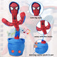 Spiderman Dancing Cactus, Talking Cactus, Plush Cactus Toy, Dance and Repeat Your Voice, with Song, with USB Charging, Dancing Cactus is a Gift for Children