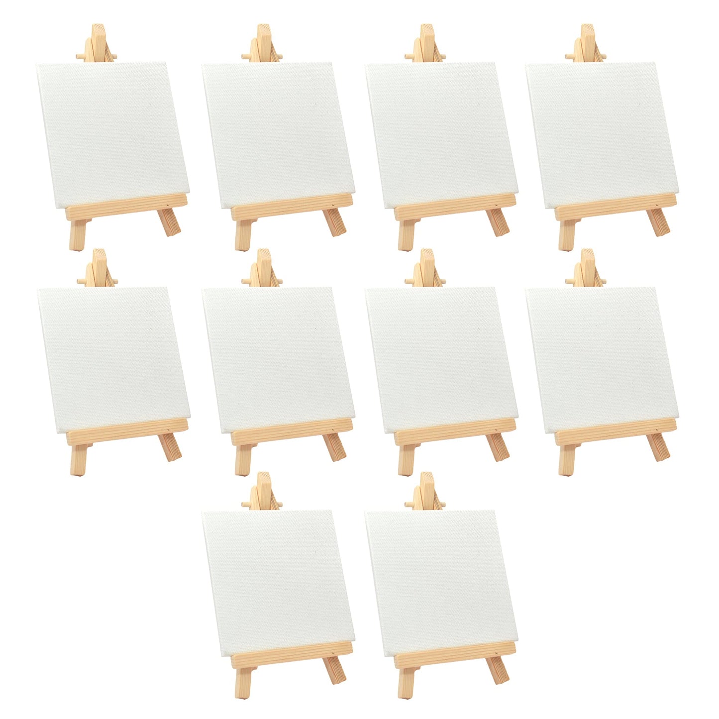 Mini Wooden Display Canvas With Stand 10 x 10 cm