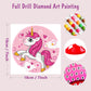 Diamond Painting Kit for Kids, Diamond Art Activity with 5D Gem Large 7.8 Inches DIY Arts and Crafts Gifts for Kids