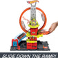 Hot Wheels City Super Loop Fire Station Playset, Track Set With 1 Toy Car