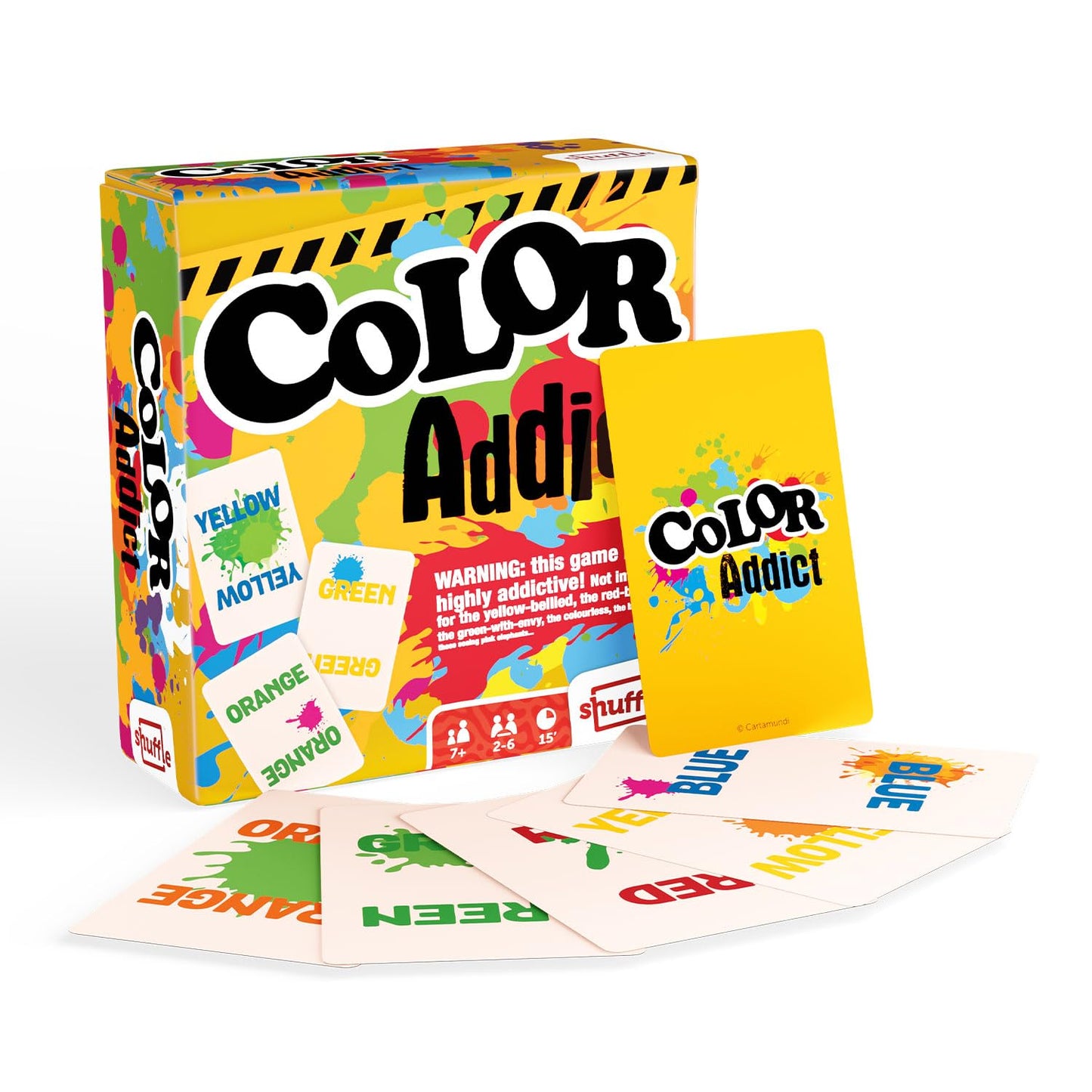 Shuffle Color Addict Card Game - 110 Colourful Cards For 2-6 Players, Great Gift For Kids Ages 7+