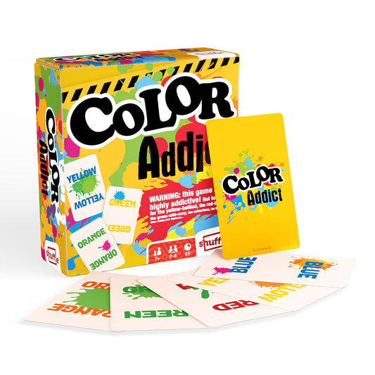 Shuffle Color Addict Card Game - 110 Colourful Cards For 2-6 Players, Great Gift For Kids Ages 7+