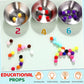 Craft Pom Pom Ball 1 Cm Assorted Colorful - 1000 Pc's