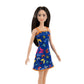 Barbie Doll (11.5 inches) with Colorful Butterfly Logo Print Blue Dress & Strappy Heels, Great Gift for Ages 3 Years Old & Up