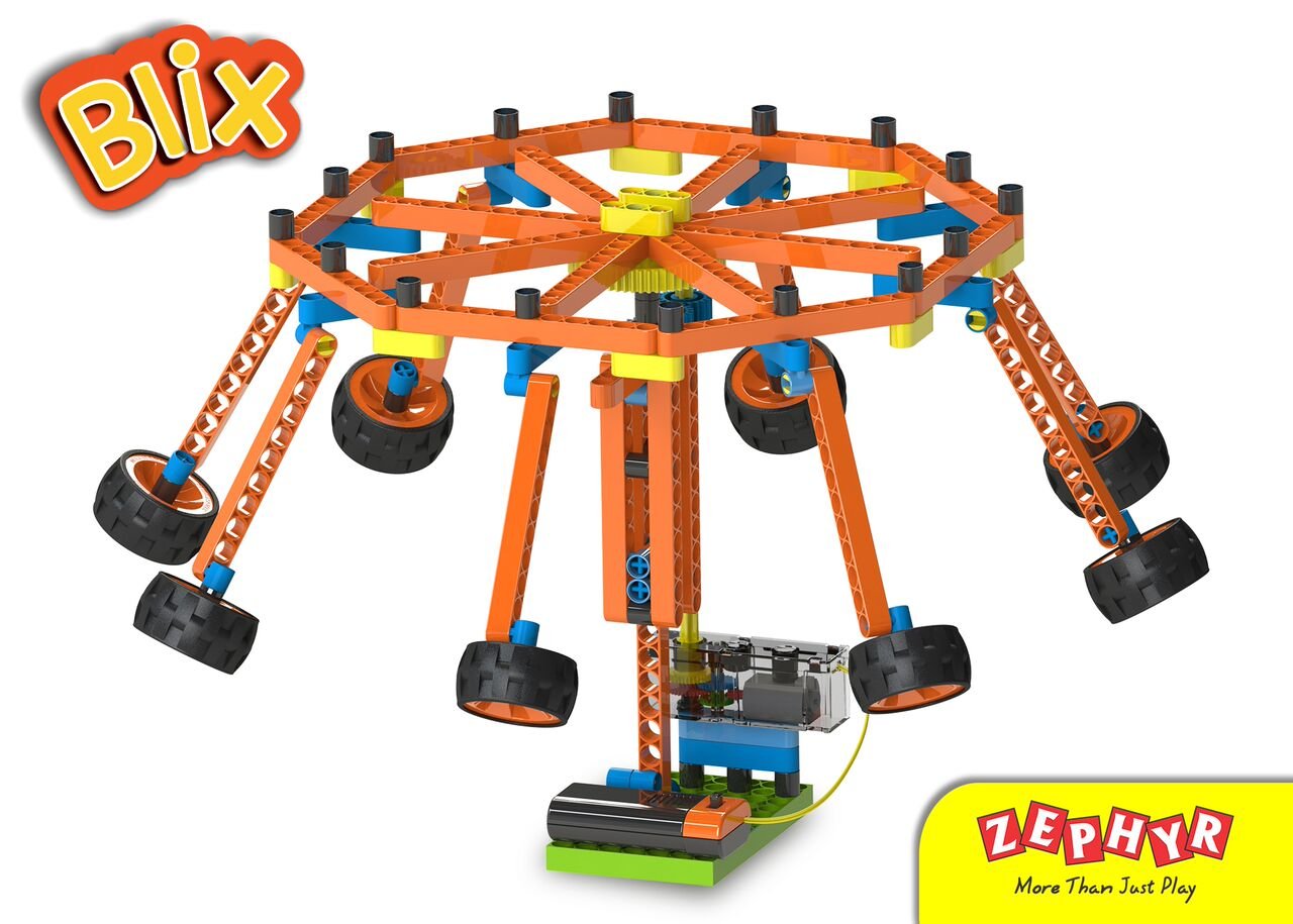 Zephyr Blix Amusement Park Educational Diy Building Block Set
