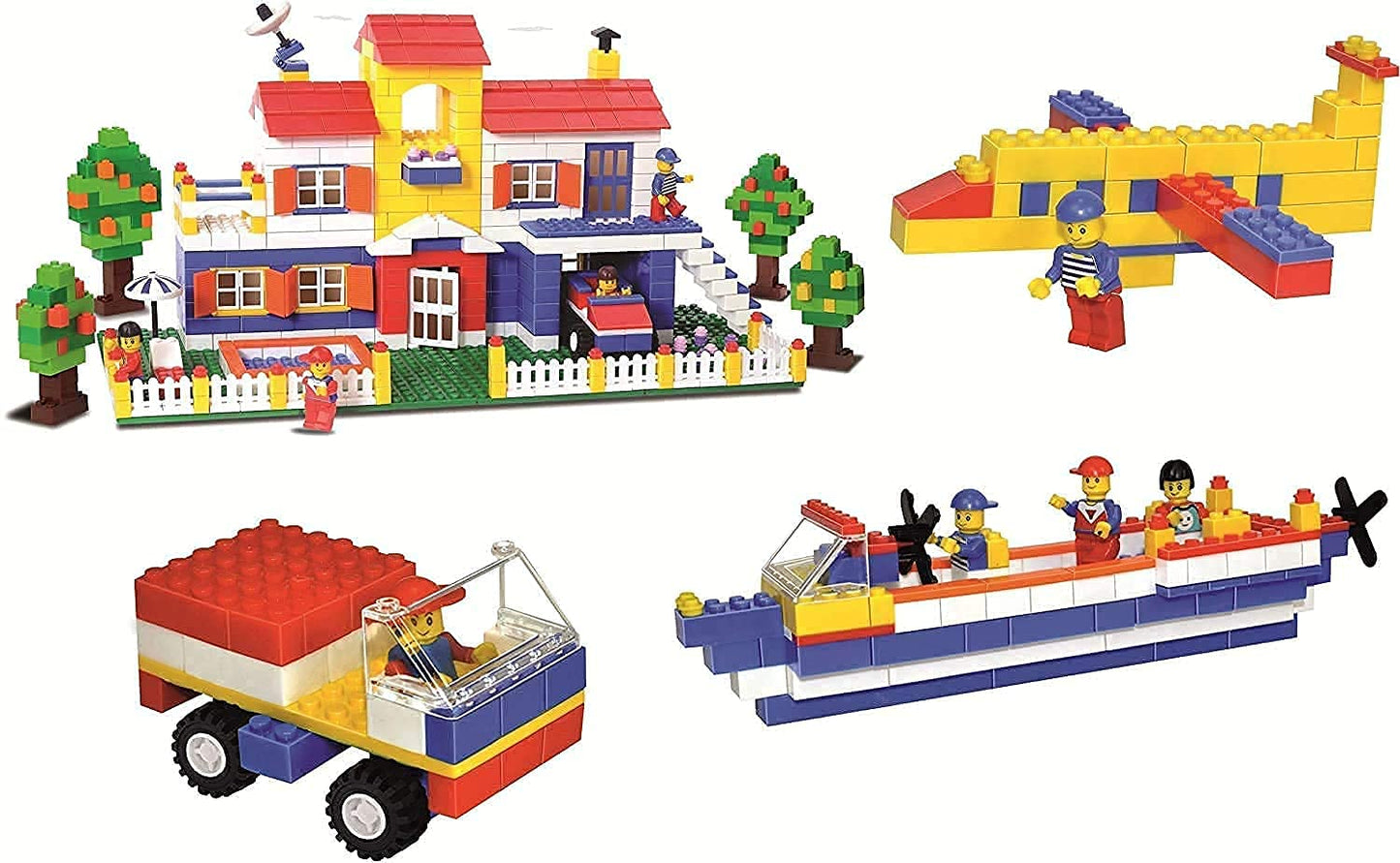 Maharaja Jumbo Architect 900+ Pcs Interlocking Building Blocks Toys & Games for Kids