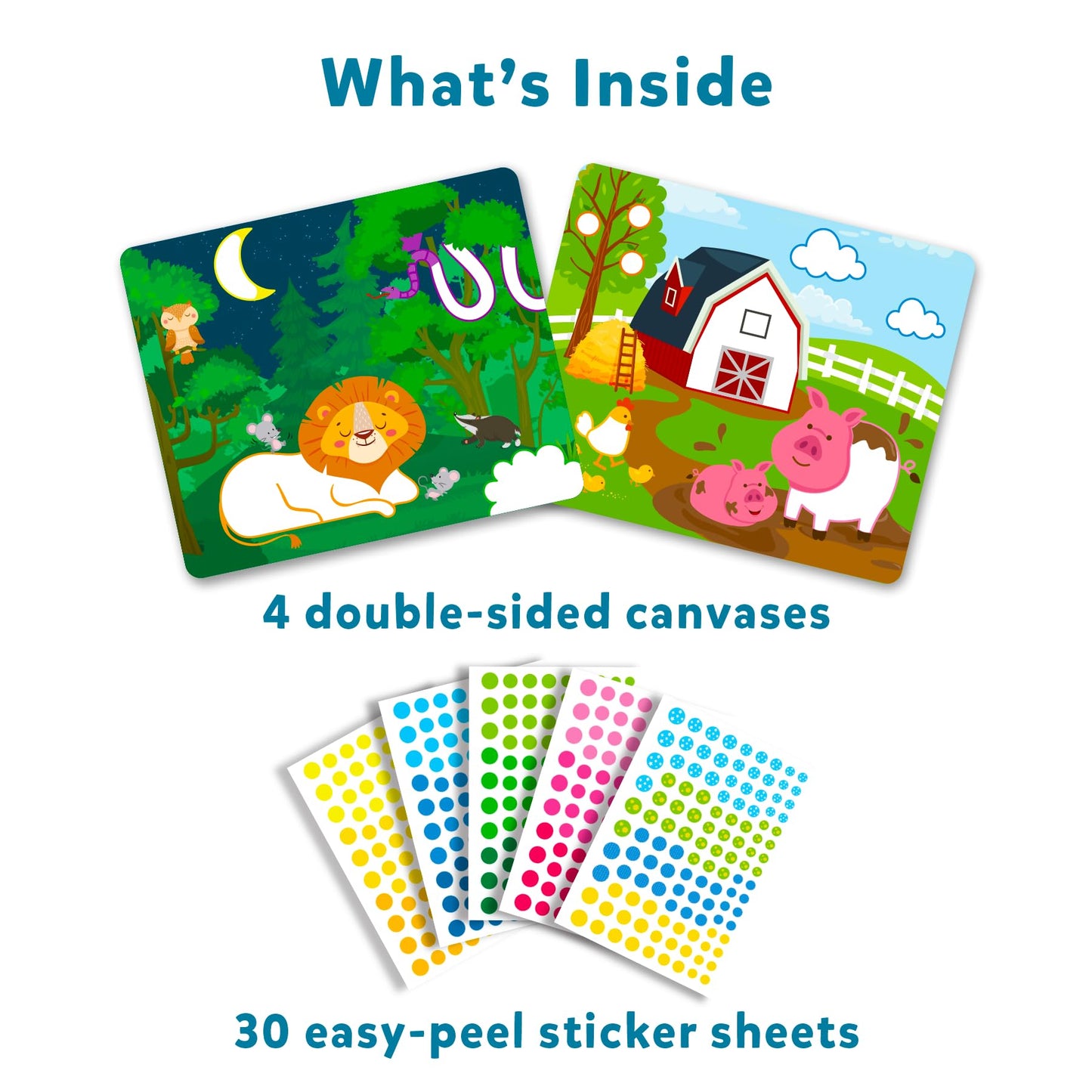 Skillmatics Art Activity - Dot It Animals, No Mess Sticker Art for Kids, Craft Kits, DIY Activity, Gifts