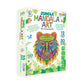 Ratna's Jungle Mandala Art Colouring Kit - 20 Sheets (35 x 27.5 cm) with 12 Sketch Pens Inside - Creative Coloring Fun for All Ages