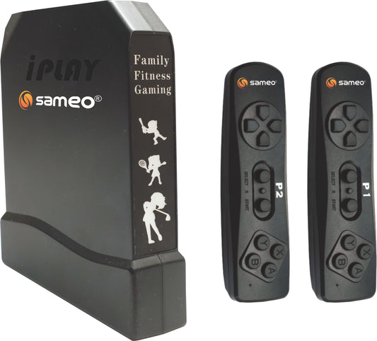 Sameo i Play 32 Bit Motion TV Video Game Console for Kids with 962Built in games 31 Motion Sports Games,31 Casual Puzzle Games and 900 8-Bit Games Toy Birthday Gift for Boys Girls