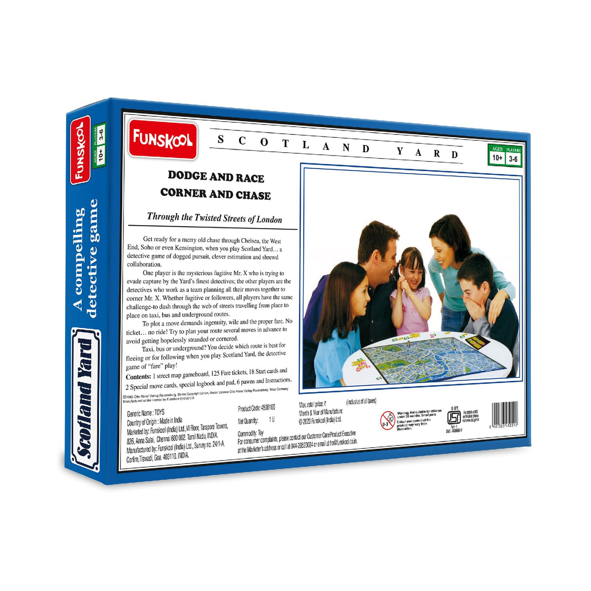 Funskool Games Funskool Games, Scotland Yard, A Compelling Detective And Strategy, An ...