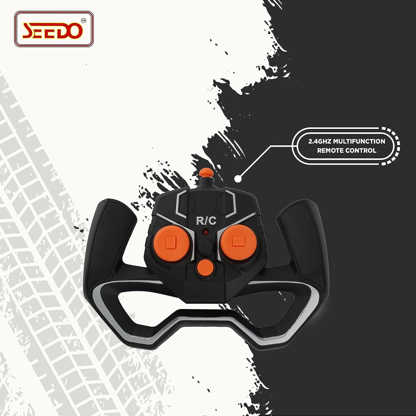 SEEDO Remote Control Rechargeable Twisting Stunt Car 1:16 Scale 360 Degree Double Sided Rotation 2.4 GHz All Terrain RC Vehicle Toy with Multi Line Technology for Kids