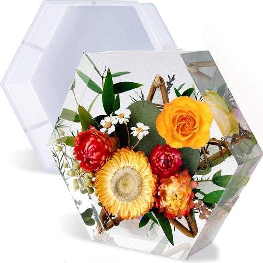 Silicone Mould 8 Inch Hexagon Deep Cast