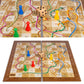 Toysbox Grand Ludo and Snakes & Ladders Board Game with Jumbo Size Wooden Dice to Play