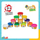 Funskool-Fundough Compound Fun Pack, 300gms, (12×25 gms) , multicolour, dough, toy, shaping, sculpting, 3 years