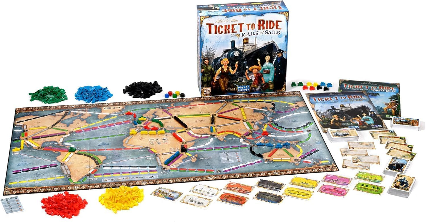 Ticket to Ride - Rails & Sails Board Game