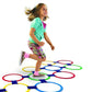Twister Hopscotch Active Indoor Play with Rings Game for Kids - Kids Hopscotch Game, Educational Colorful Rings Game for Kids, Indoor and Outdoor Games for Kids (Multicolor)