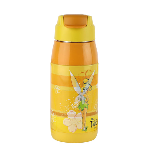 CELLO Puro Steel-X Hydra Kid 400 Water Bottle | PU Insulation | School Bottle | Picnic Bottle | Cold Insulation | Leak Proof | Kids Bottle | Easy to Carry | Tinker Bell | 400ml | Yellow