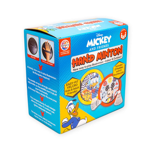 Ratna's Disney Mickey Handminton Set for Kids and Adults. an Innovative Concept for Playing Badminton Indoor or Outdoor