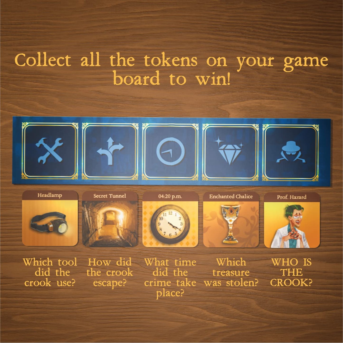 Skillmatics Board Game - Catch The Crook, Family Friendly Game of Predictions, Strategy Game for 2-5 Players