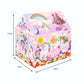 Ratna's Play Tent House Jumbo Size, Light Weight for Kids 3-10 Years Girls and Boys (Unicorn Kingdom)