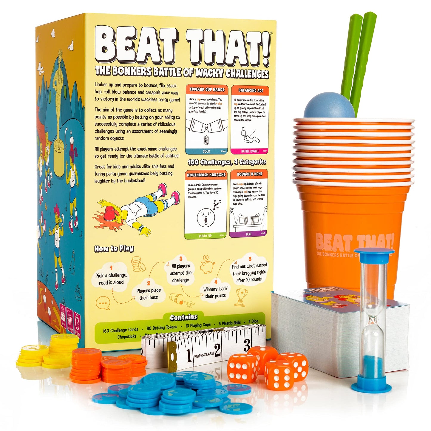 Beat That! - The Bonkers Battle of Wacky Challenges Family Party Game for Kids & Adults