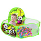 Large Size Ball Pool for Kids, Foldable Square Zoo Ball Pool Play Tent Kids Playground Tent House with 50 Balls – Ball Pool Game for 2-5 Years Old Kids, Boys, Girls (Panda Ball Pool)