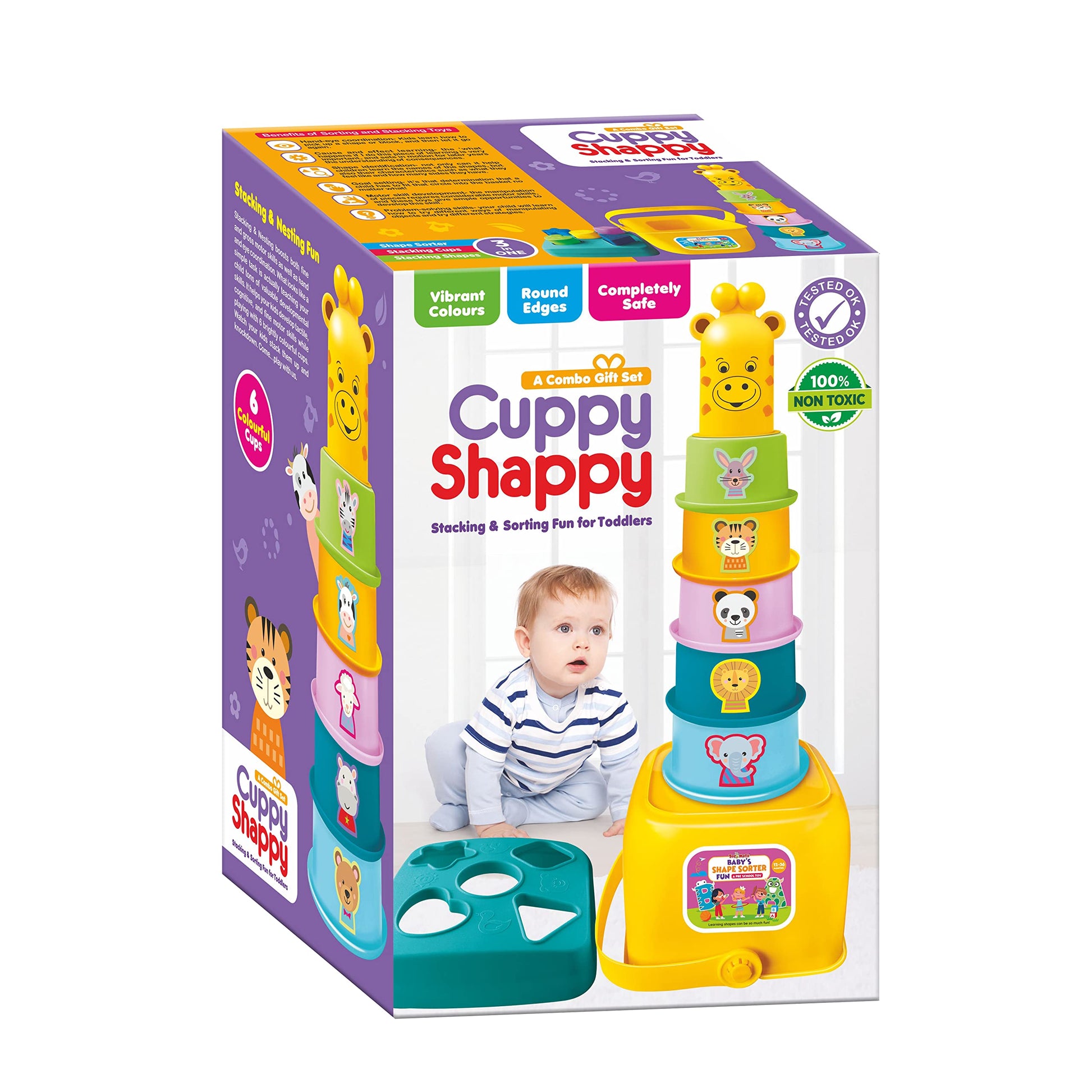 Toymate Cuppy Shappy- All in Sorting Stacking Nesting Cups