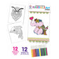 Ratna's Mandala Art Junior Animals & Birds The Coloring Kit