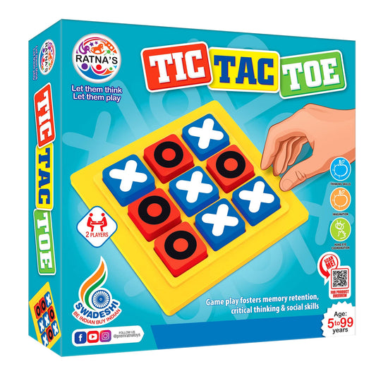 Ratna's Tic Tac Toe Travelling & Pocket Fun Game for Ages 5 +