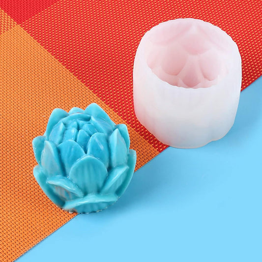 Silicone Mould 3D Lotus Candle