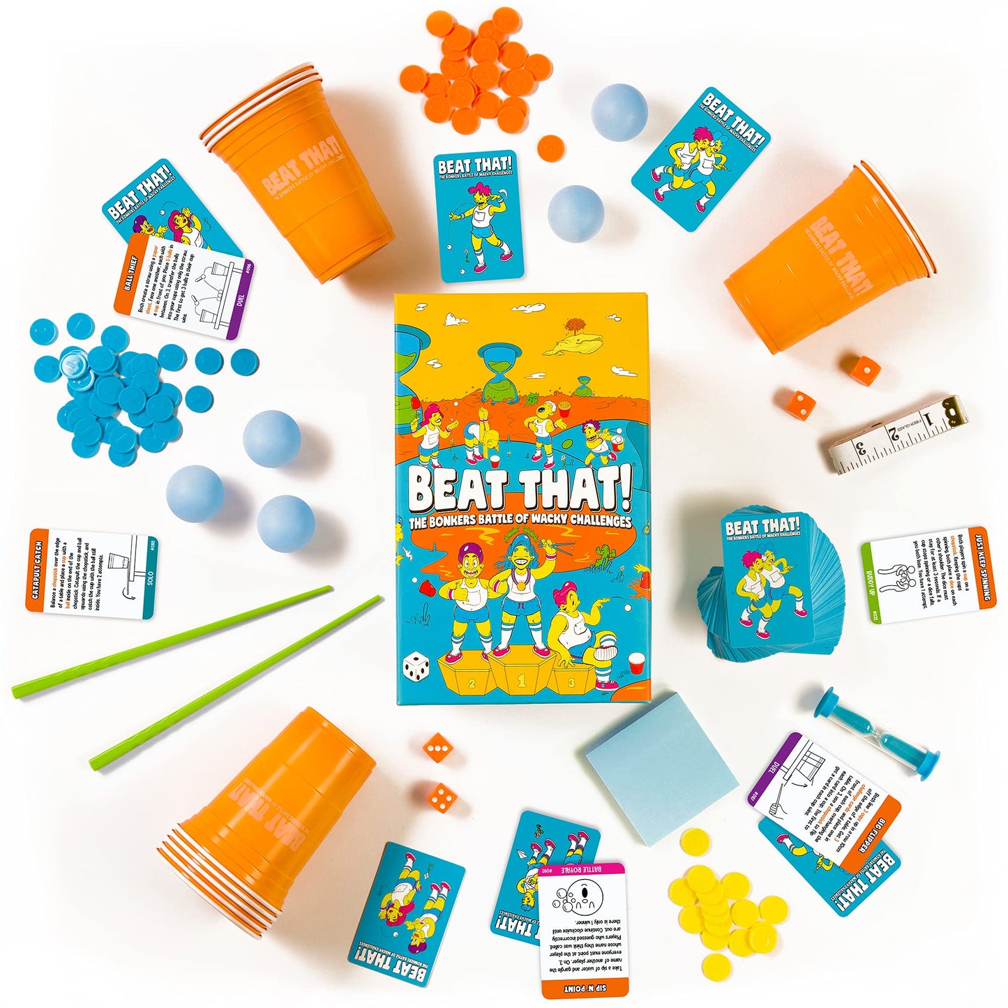 Beat That! - The Bonkers Battle of Wacky Challenges Family Party Game for Kids & Adults