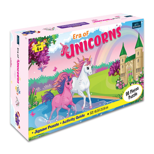 Book Ford Era Of Unicorn Jigsaw Puzzle for Kids