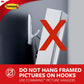 3M Command Small Clear Wire Wall Hooks, Up To 225Gms, Holds Strongly, Reusable, Adhesive Hooks For Wall, Multi-Surface Damage Free Hooks For Hanging Transparent, 3Hooks, 4 Strips - Plastic