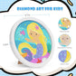 DIY 5D Diamond Painting Kit for Kids Rainbow Mermaid Diamond Art Supplies Arts and Crafts Painting with Frame & Tool Mermaid Diamond Painting Art Kits for Children DIY Desk Decor