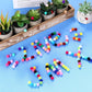 Craft Pom Pom Ball 1 Cm Assorted Colorful - 1000 Pc's