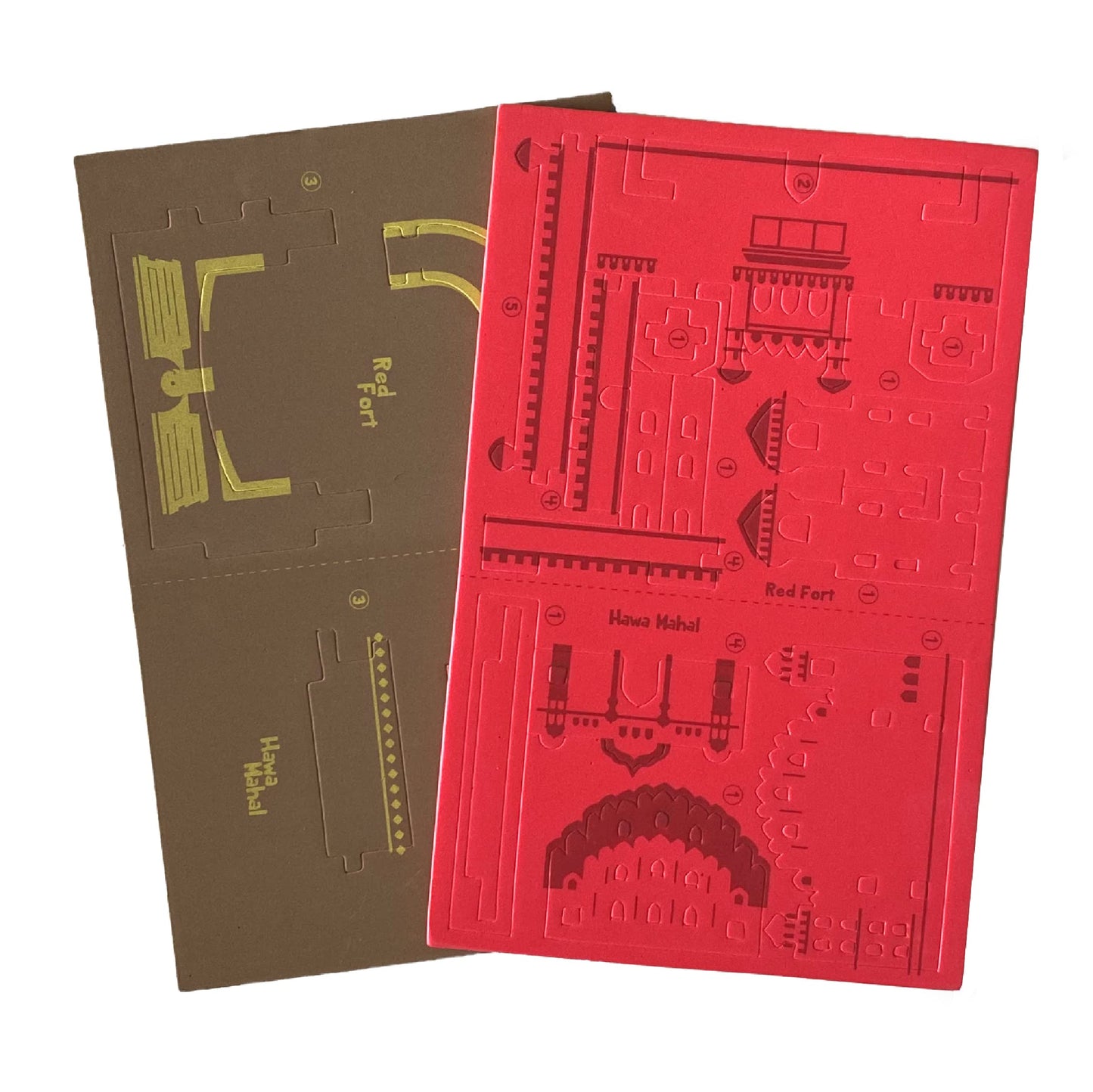 Imagimake Eva Foam Mapology Monuments Of India - Red Fort & Hawa Mahal - Construction Set - Educational Toy