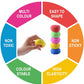 DIY Ultra-Light Air Drying Super Clay for Craft of 12 Colours Fluffy Foam Bouncing Clay for Kids
