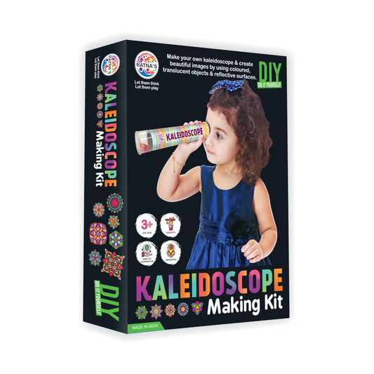 Ratna's Kaleidoscope Making DIY Kit to Create Beautiful Patterns, Magical Educational Fun Birthday Gifts Toys for Kids 3+ Years
