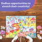 Skillmatics Magnetopia - Design Your Princess & Unicorn Land, Interactive Pretend Play Set with 40+ Magnetic Pieces, Gifts