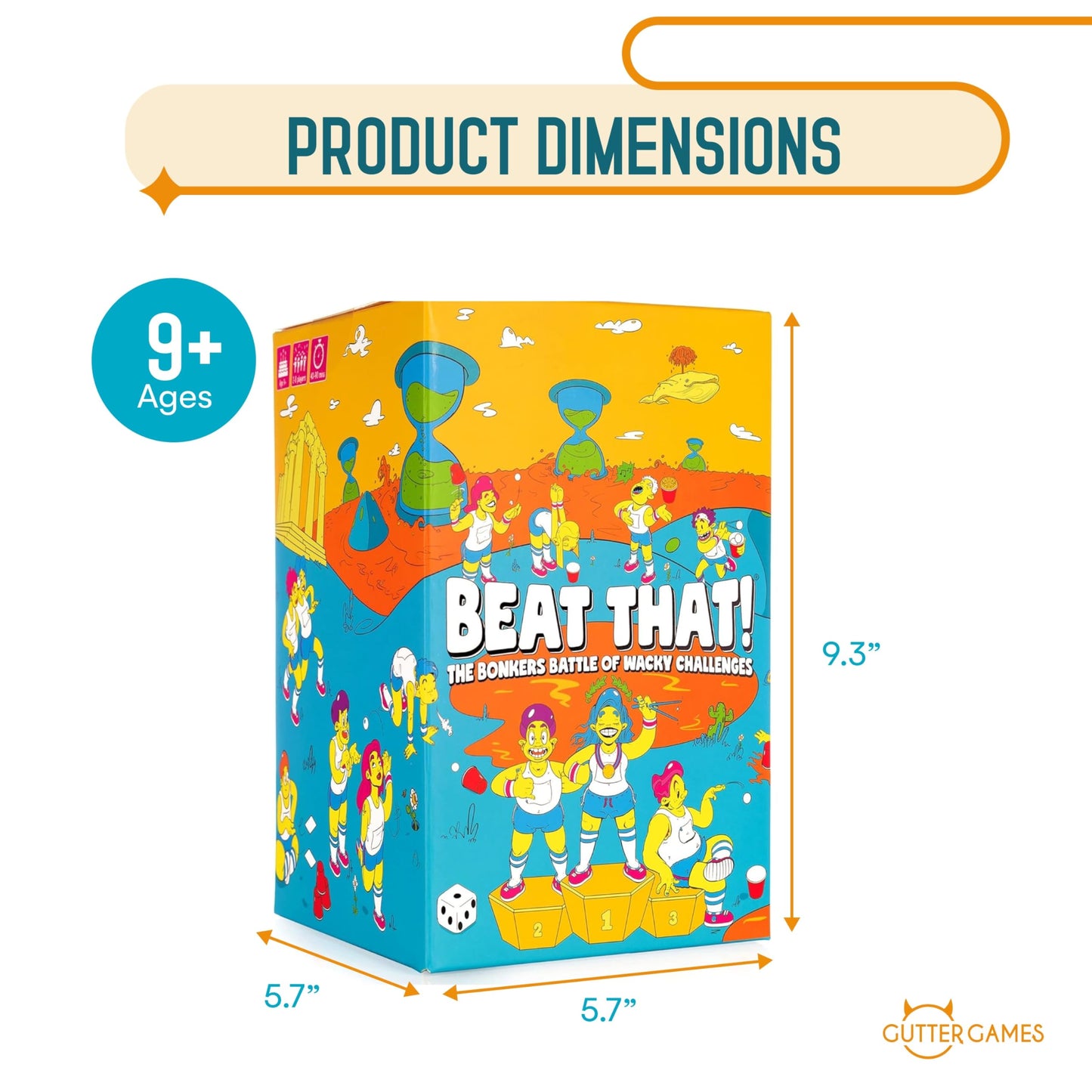 Beat That! - The Bonkers Battle of Wacky Challenges Family Party Game for Kids & Adults